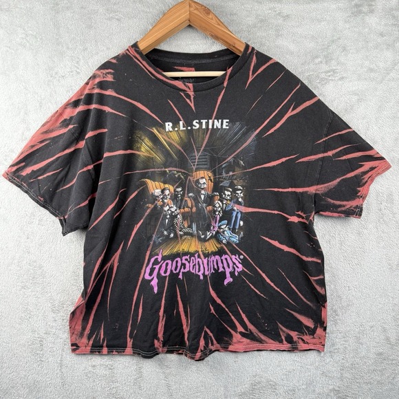 Goosebumps T-Shirt Adult XL Tie Dye R.L. Stine Book Night of Living Dummies III - Picture 1 of 6